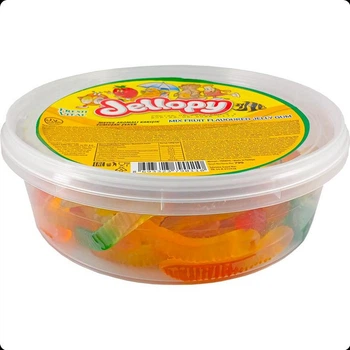 Жувальний мармелад “Чев’ячки” Jellopy 600г (банка)