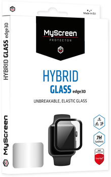 Захисне скло MyScreen Hybrid Glass Edge 3D для Apple Watch 4/5 40 мм Black (MD4045HG EDGE 3D)