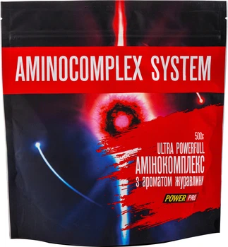 Амінокислотний комплекс Power Pro Aminocomplex system 0.5 кг Журавлина (4820231512129)