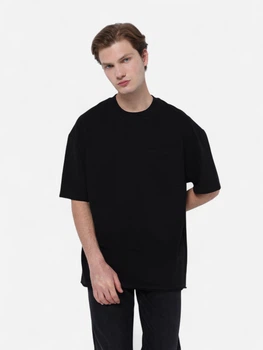 Футболка хлопковая длинная мужская Colin's CL1075370BLK S Black (8684112840345)