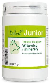 Kompleks witaminowo-mineralny Dolfos Dolvit Junior dla psów 800 g (5902232645552)
