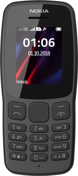 Telefon komórkowy Nokia 106 TA-1114 (2018) DualSim 3G Black (6438409024428) (354194109391592) - Outlet