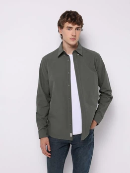 Сорочка бавовняна чоловіча Colin's CL1073845KHA L Khaki (8684112830995)