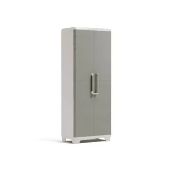Багатофункціональна шафа пластикова Keter/Kis Armadio Linear Wood Utility 248102 бежево-сіра