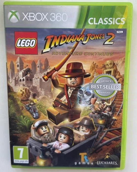 Диск для XBOX 360 - LEGO Indiana Jones 2 The Adventure Continues Classics, английская версия, Б/У