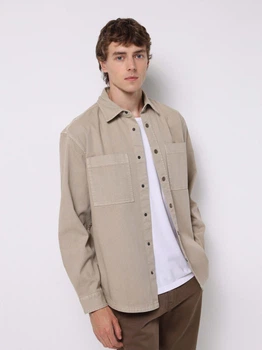 Сорочка бавовняна чоловіча Colin's CL1076729BEI L Beige (8684112963839)