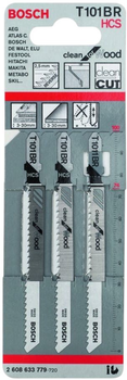 Набір полотен для електролобзика Bosch T 101 BR 3 шт (3165140091374)