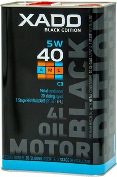 Моторна олива синтетична XADO AMC Black Edition 5W-40 C3 4л (ХА 25274)
