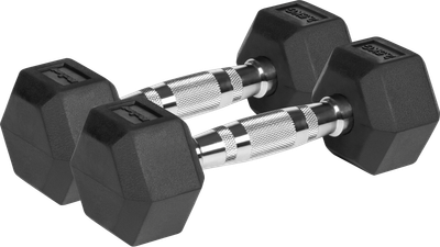 Гантелі чавунні Rebel Active гумовані HEX 2x2.5 кг RBA-2325-02.5 (5901890121842)