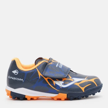 Дитячі футбольні бутси-сороконіжки для хлопчика Joma Super Copa Jr 2503 SCJW2503TFV 27 Темно-синій/Помаранчевий (8447368121664)