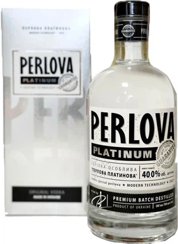 Горілка Perlova Особлива Платинова 0.7 л 40% у подарунковій упаковці (841966)