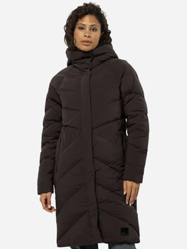 Пуховик зимовий жіночий Jack Wolfskin Marienplatz Coat W Rds 1206971-D0108 S Коричневий (4064886598583)