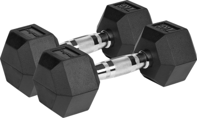 Гантелі чавунні Rebel Active гумовані HEX 2x7 кг RBA-2325-07 (5901890111850)