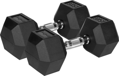 Hantle żeliwne Rebel Active gumowane HEX 2x15 kg RBA-2325-15 (5901890111935)