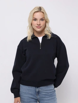 Толстовка на блискавці без капюшона жіноча Colin's CL1065678NAV XS Navy (8684112834412)