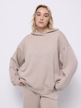 Худи оверсайз женское Colin's CL1076447BME One Size Beige Melange (8684112838854)