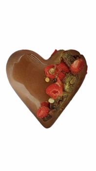 Шоколадне серце з полуницею RO.KO chocolate 120 г
