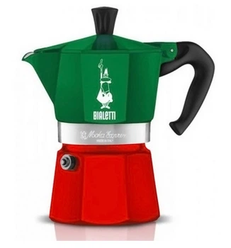 Гейзерная кофеварка Bialetti Moka Express ITALIA130 мл. 3 чашки (2E1690A5A956)