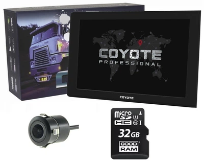 GPS навигатор видеорегистратор COYOTE 1090 DVR Maximus PRO 1GB/16GB 9 дюймов для грузовиков + Камера заднего вида + Карта памяти 32Gb MicroSD