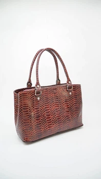 Сумка женская каркасная на двух ручках кожаная бордовая ARTiS Bags 1643 7022
