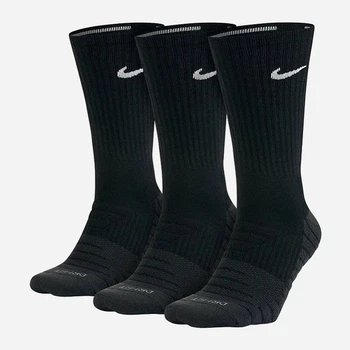 Набор женских носков высоких Nike Everyday Max Cush Crew 3PR SX5547-010 34-38 3 пары Черный (091206413268)