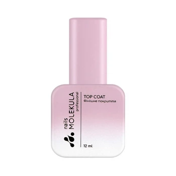 Топ каучуковый для гель-лака без липкого слоя Nails Molekula Rubber No Sticky Top Coat 12 мл (519867820145)