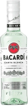 Ром Bacardi Carta Blanca 0.35 л 37.5% (5010677011808)
