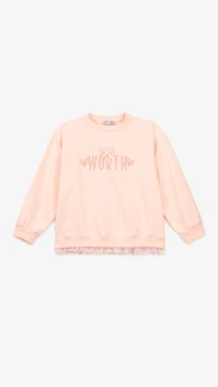 Свитшот с принтом для девочки First Kids M-198 116 см Розовый shop (2000999198878)