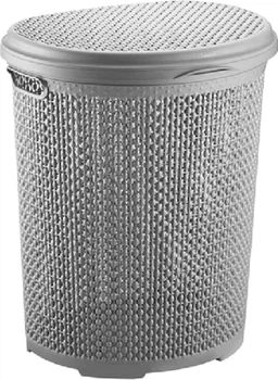 Корзина для білизни Bursev Pearl 45 л 2131 02 Сіра (ТВ000030659)