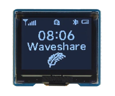 OLED дисплей Waveshare 1.32'' 128x96px - SPI/I2C - 16 градаций серого - черно-белый (BotWSR-23571)