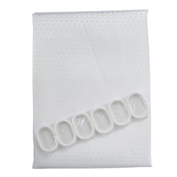 Шторка для ванної кімнати Eco Fabric ПІКА 180*180 см, білий (EF-1801-WH)