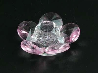 Цветок хрустальный Пять Лепестков Гранёны Sakura Розовые Лепестки 5.3 x 5.3 x 2.3 см