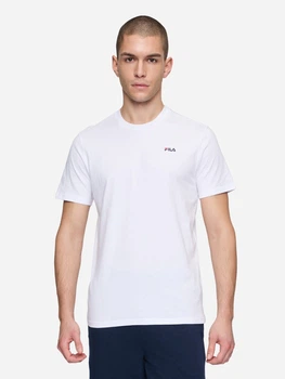 Футболка бавовняна довга чоловіча Fila FAM0874-10001 M Біла (4067777175610)
