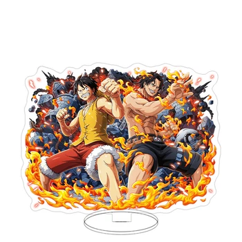 Акриловая фигурка Ван Пис Луффи и Эйс One Piece Luffy and Ace 10 см 2441592849