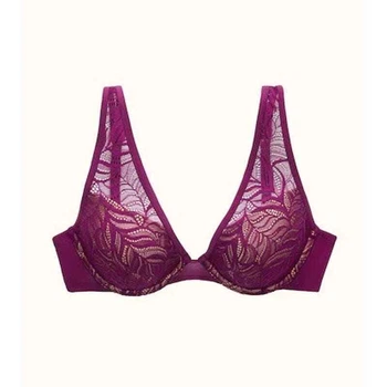 Бюстгальтер Thirdlove Feather Lace Plunge Bra - фуксія - 70Е