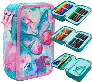 Потрійний розкладний пенал Colorino Jumper 3 Dreams F067654 з аксесуарами