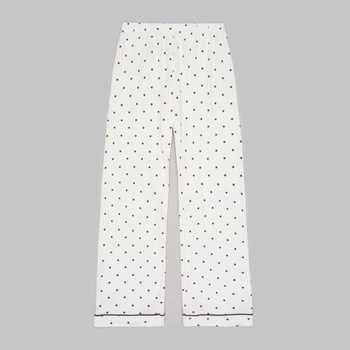 Детские пижамные штаны для девочки H&M 1189923p17 134-140 см Белые (KC1000000053466)