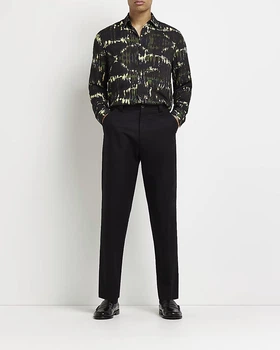 Сорочка River Island чорний в візерунки QQJJF736 XL