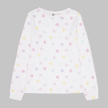 Детская пижамная кофта для девочки H&M 11275632p17 134-140 см Белая (KC1000000053471)