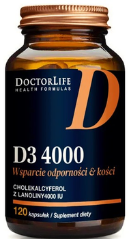 Suplement diety Doctor Life D3 4000 120 kapsułek (5903317644699)