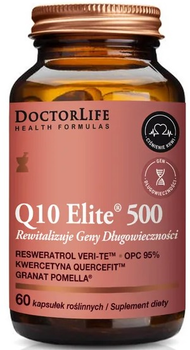 Suplement diety Doctor Life Co-Q10 Elite 500 60 kapsułek (5903317644477)