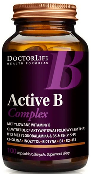 Suplement diety Doctor Life Active B Complex 100 kapsułek (5906874819623)
