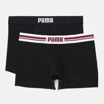 Набір трусів боксерів чоловічих бавовняних Puma Men Everyday Placed Logo Boxer 2P 93847615 M 2 шт Black/Red (8720245966542)