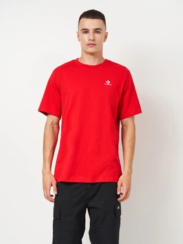 Футболка хлопковая длинная мужская Converse CVM5T876 M Red (0198820093347)