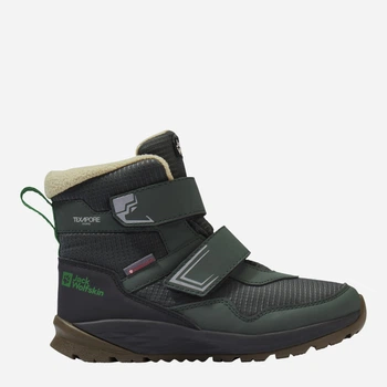 Дитячі зимові черевики для хлопчика Jack Wolfskin Polar Bear-B Texapore Mid Vc K A62144_E0206 32 Зелені (4064886594325)