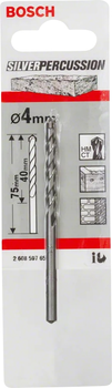 Свердло по бетону Bosch CYL-3 Silver Percussion 4 x 40 / 75 мм (2608597656)
