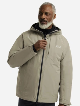 Куртка зимова чоловіча Jack Wolfskin Icecape 2L Down Ins Jkt M Rds A65299-5940 S Бежева (4064886549226)