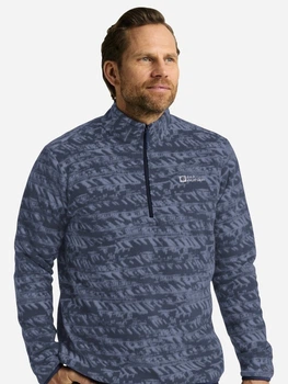 Толстовка на флисе, на молнии мужская Jack Wolfskin Big Sky Hz M A65447-C0412 2XL Синяя (4064886562515)