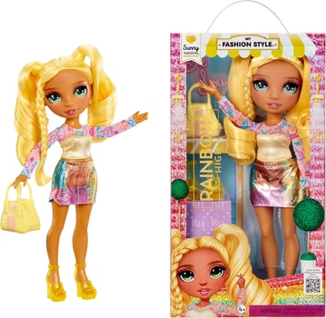 Лялька Rainbow High My Fashion Style Sunny - Рейнбоу Хай (Веселка) Санні (сонячна), з елегантною сумочкою (547570)