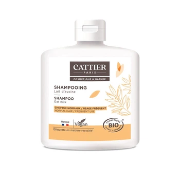 Шампунь Cattier Lait d'Avoine Bio для нормальных волос для частого использования с овсяным молоком 250 мл